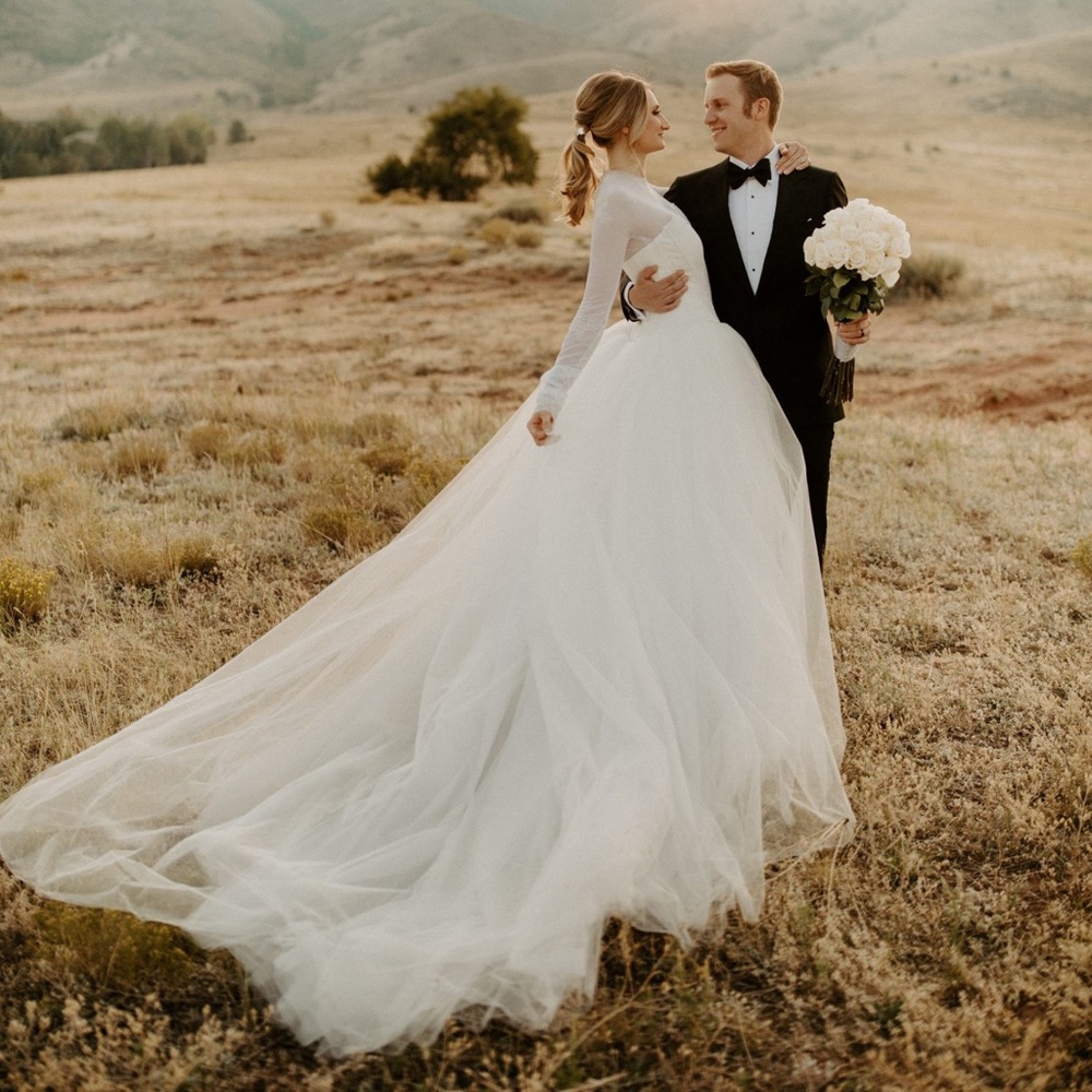 Fall 2018 Vera Wang Frederique Wedding Dress (US 4 -6) & Veil
